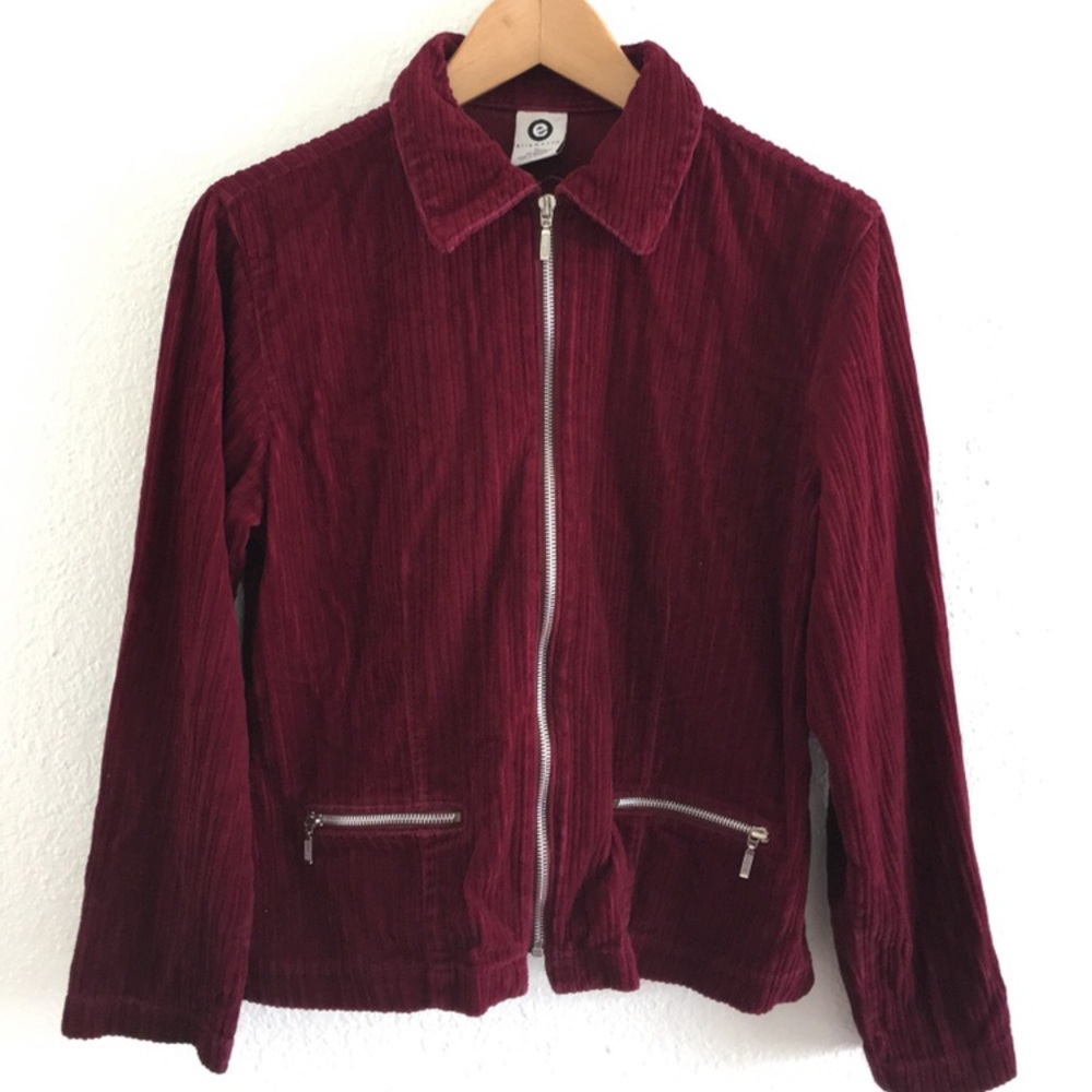 Red vintage corduroy jacket